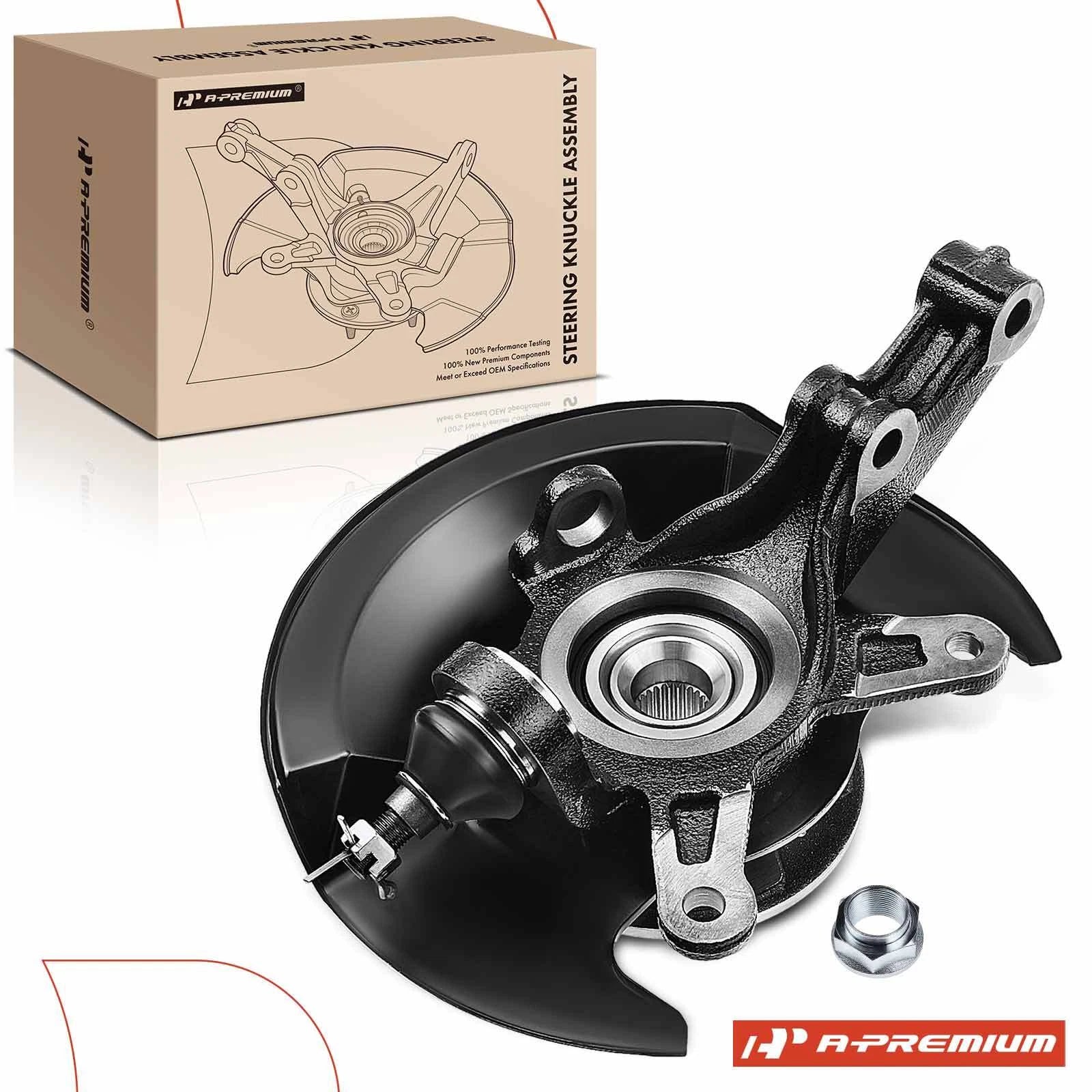 Front Right Steering Knuckle & Hub Bearing for Honda Civic (2001–2002)