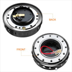 J2 6-Bolt Quick Release Steering Wheel Hub for Universal Vehicles (Black)