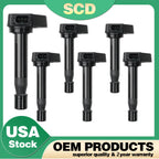 Set of 6 Ignition Coils for Honda Odyssey Accord Acura TL CL (2000–2008)