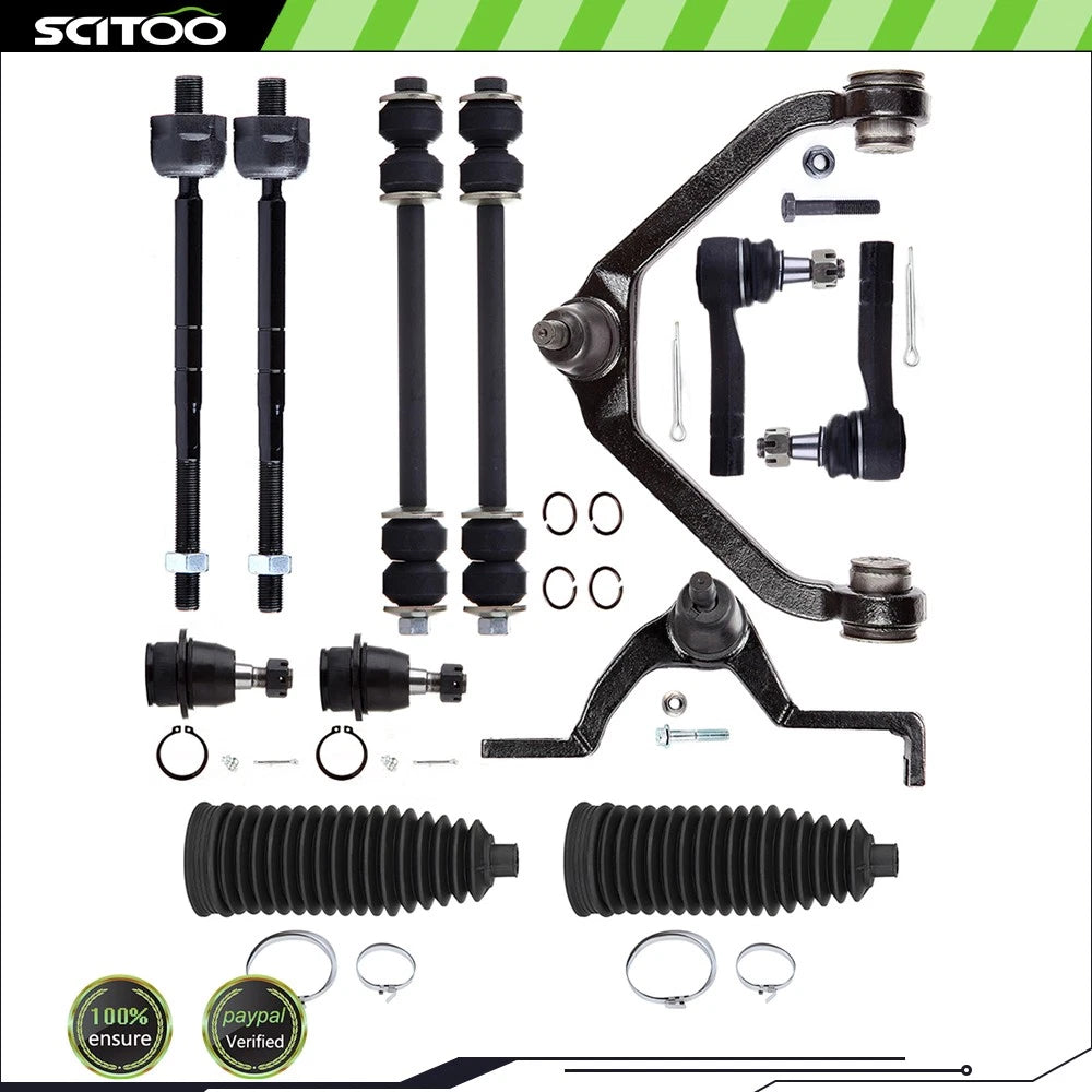 Complete Control Arm Ball Joint Tie Rod Sway Bar Kit 12Pcs for Mazda B4000 (2000–2009)