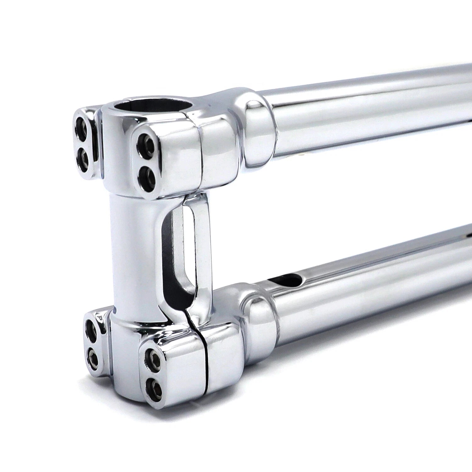 CNC Chrome 12" Riser Handlebar Top Clamp for Harley Touring Road Glide