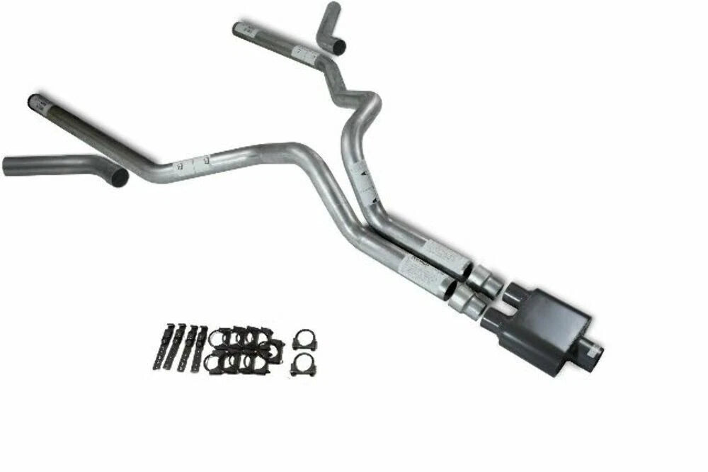 3" Dual Exhaust Kit for Dodge Ram 1500 (2019–2025) 1 Chamber Muffler Corner Exit