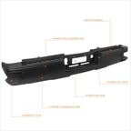 Rear Step Bumper for Silverado/Sierra 2500-3500HD (2015–2019) w/ License Plate Lights