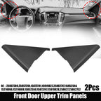 2X Front Door Upper Trim Panel for Chevy Silverado GMC Sierra 