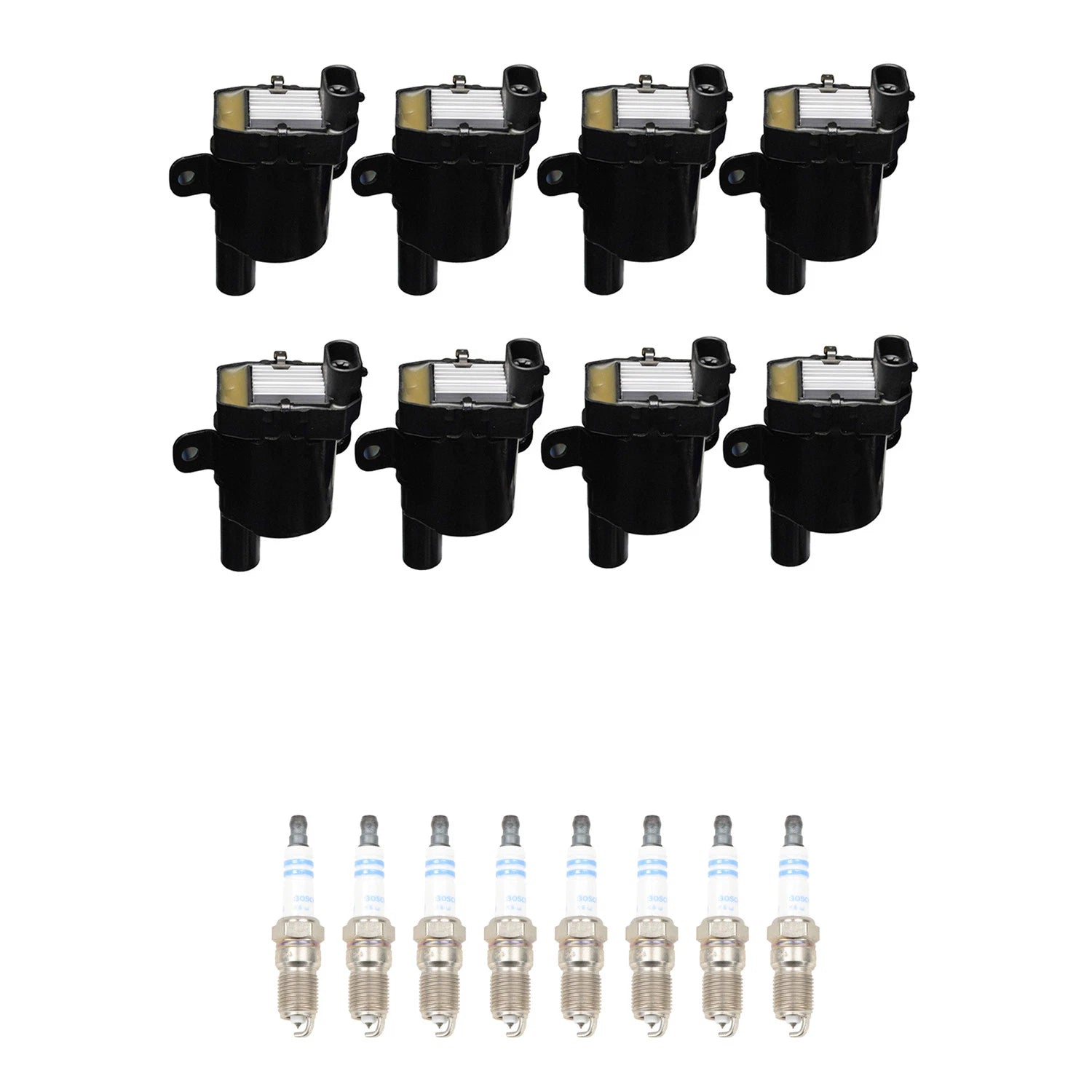 Set of 8 Ignition Coils & Spark Plugs for Chevrolet Silverado V8