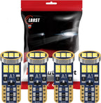 Set of 4 T10 LED License Plate Light Bulbs 152 168 175 for Vehicles