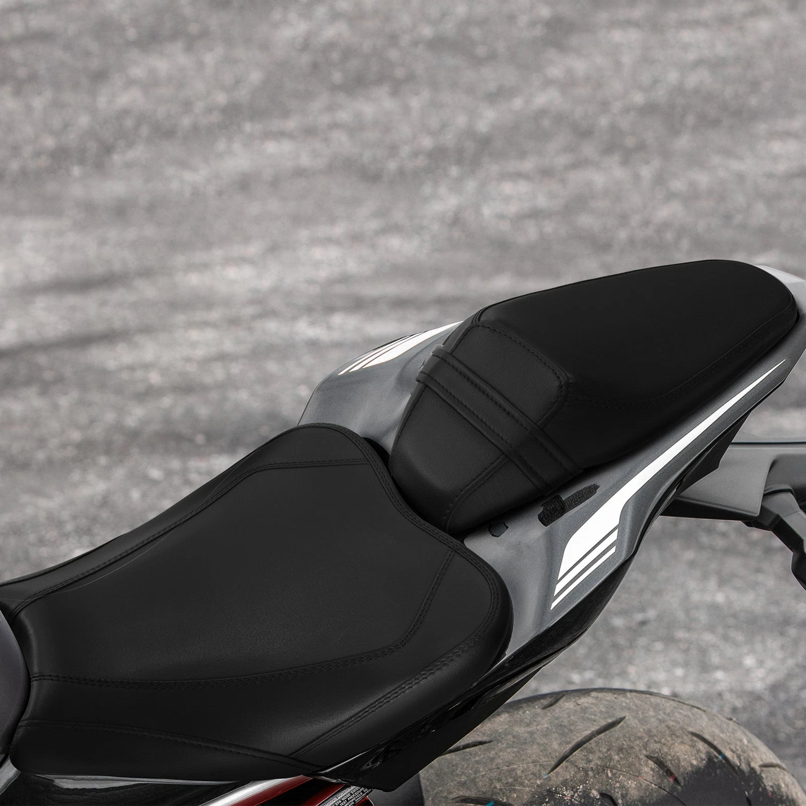 Rider Driver & Passenger Seats for Kawasaki Z900 ZR900 ABS (2017–2023) Black