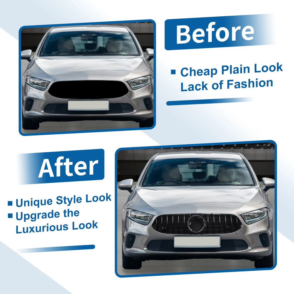 Front Upper Bumper Grille for Mercedes-Benz (without Hole)