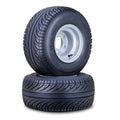 2 Golf Cart Tires 18X8.5-8 Wheels w/5 Lugs on 4.5" Silver Rim
