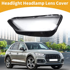1 Pc Headlight Lens Cover for Audi Q5 (2021–2022) Clear Black