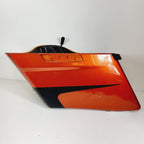 Left Side Saddlebag for Harley-Davidson Touring (2014–2023) - Scorched Orange/Black Denim