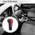 5 Speed Shift Knob for Chevrolet Spark (2013–2022) Red Black Plastic