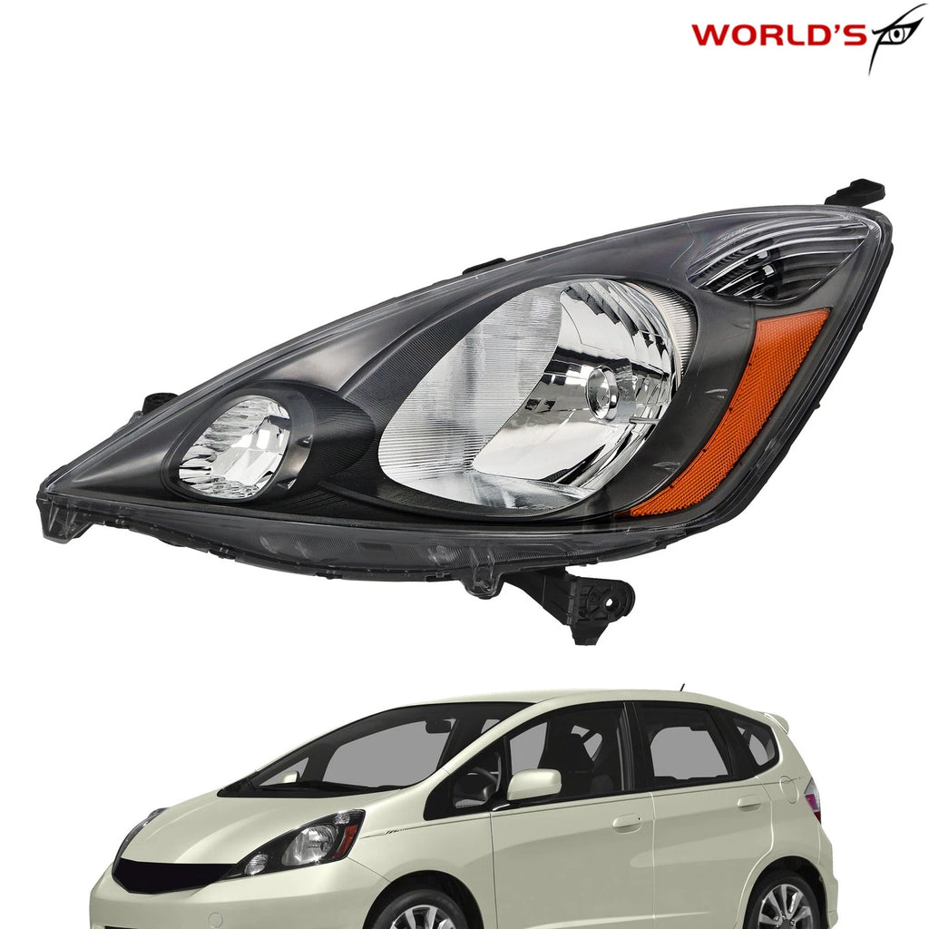 Headlights for Honda Fit Sport (2009–2011) Halogen Grey Housing