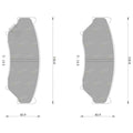 Tora Front Disc Brake Pad Set Suzuki Grand Vitara (1999 - 2005)