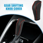 Gear Shift Lever Cover for Honda Fit (2014-2018) - Interior with Red Stitches