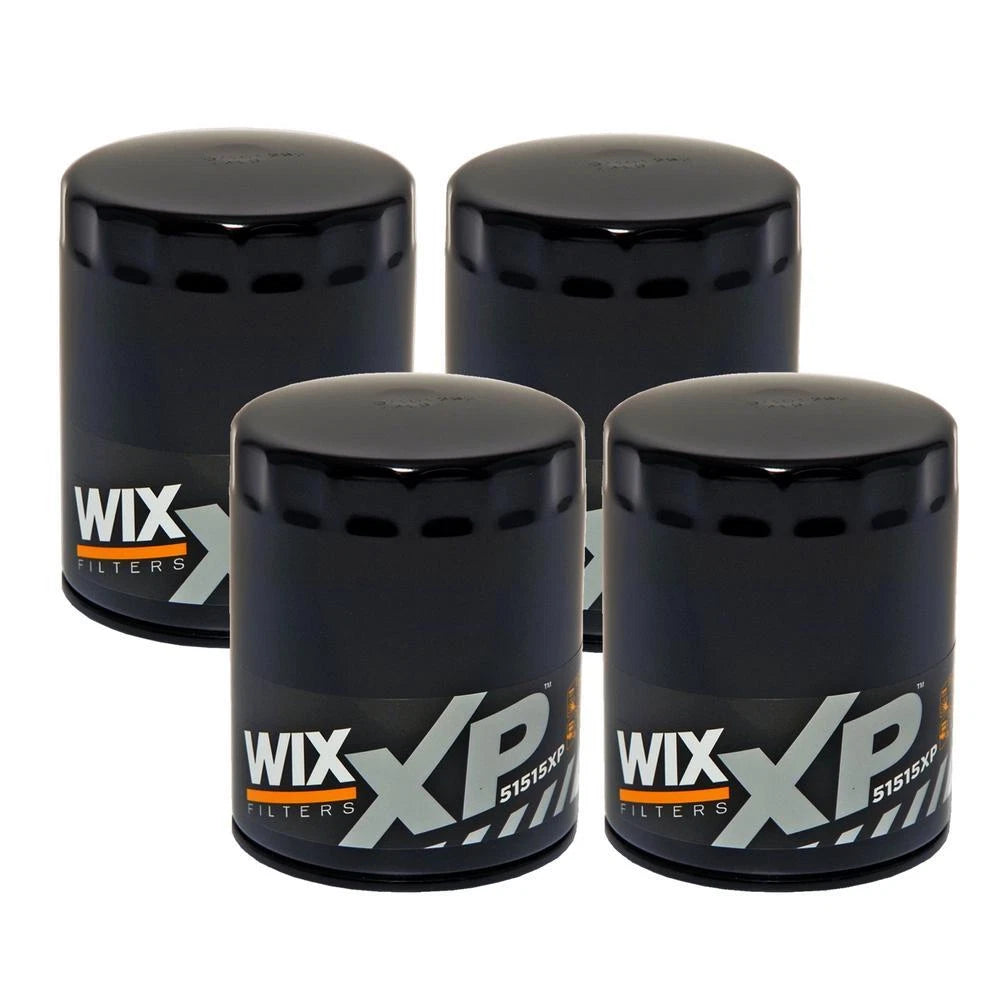 Set of 4 Wix 51515XP Engine Oil Filters for (Spin-On)