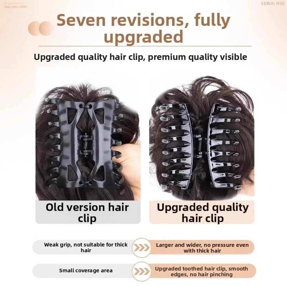 2X Handmade Mixed Material Hair Tie Claw Clip for Thick Hair (2023–2023)