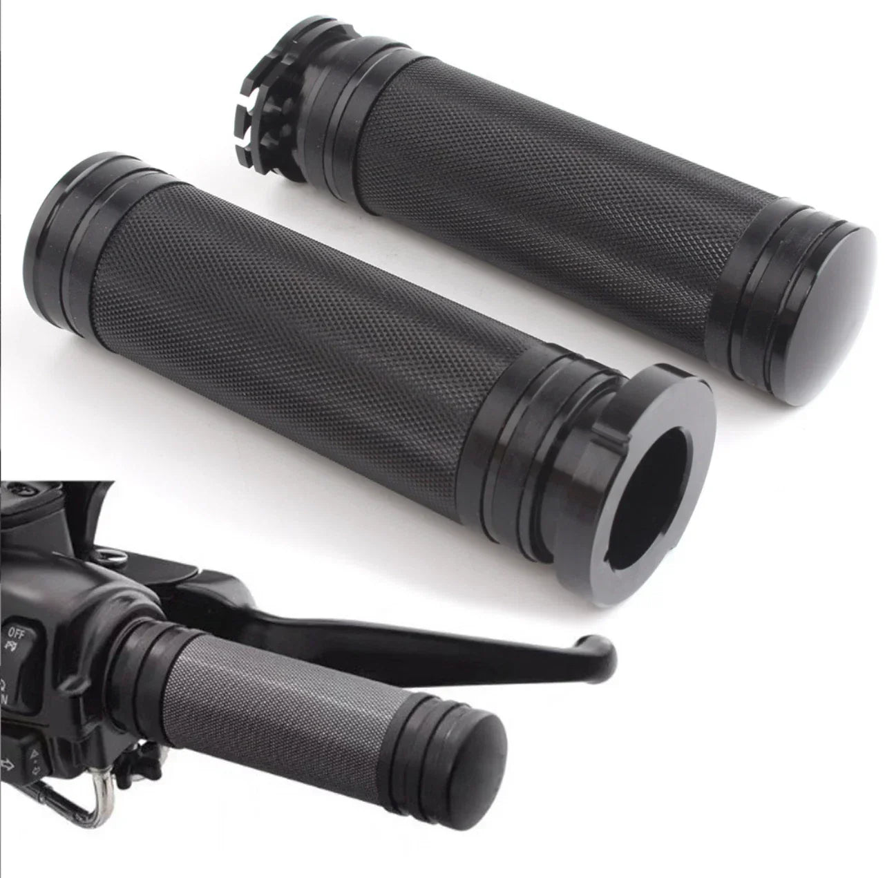 CNC 1" Motorcycle Handlebar Grips for Harley Sportster XL 1200 883 (2004-2023)