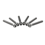 6pcs M8x50mm Titanium Torx Head Flange Screws for Motorcycle Bike