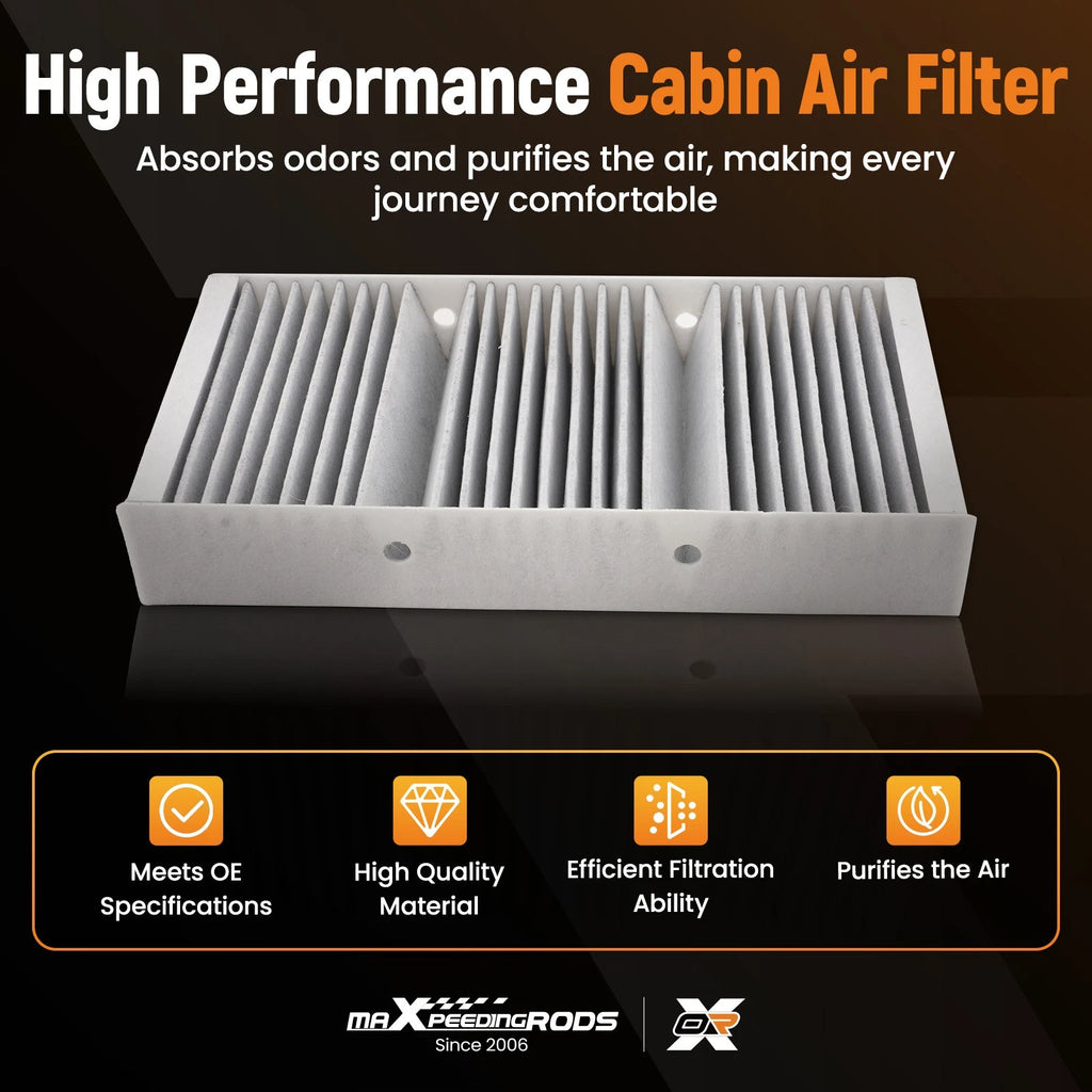 3Pcs Carbon Air Filter for Mercedes GL350 GL450 GL550 (2013-2016)