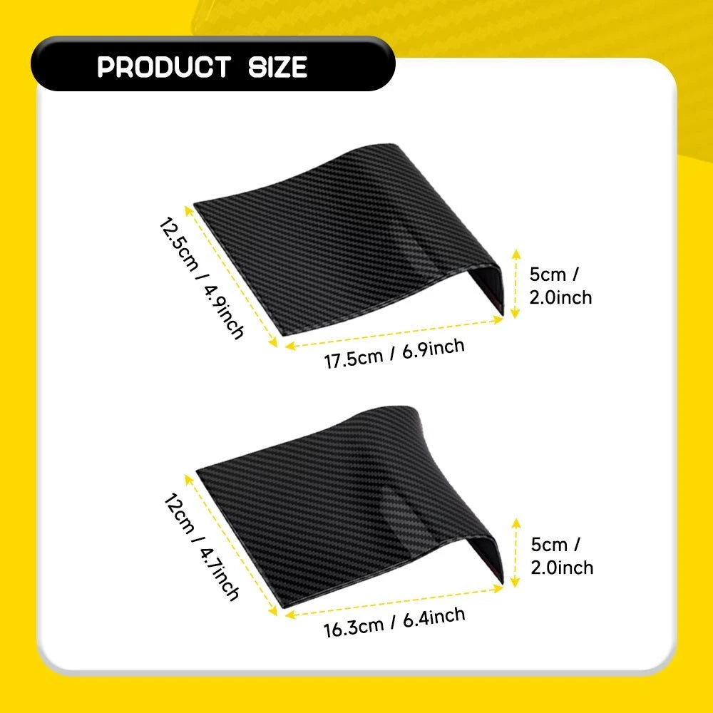Carbon Fiber Interior Door Handle Panel Cover for Ford F150 (2015–2020)