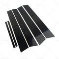 6X Black Pillar Post Cover Trim for Honda Civic Sedan (2006–2011)