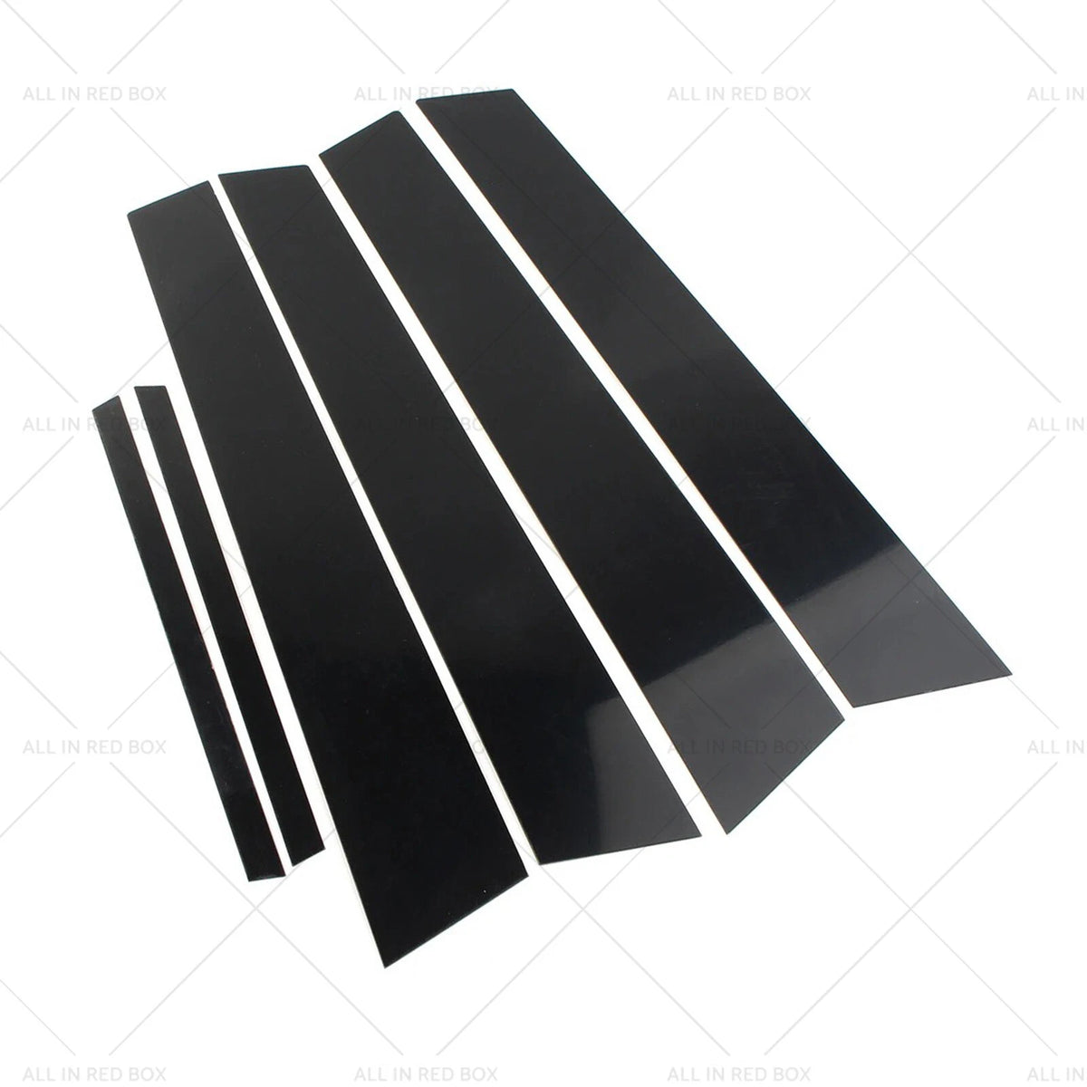 6X Black Pillar Post Cover Trim for Honda Civic Sedan (2006–2011)