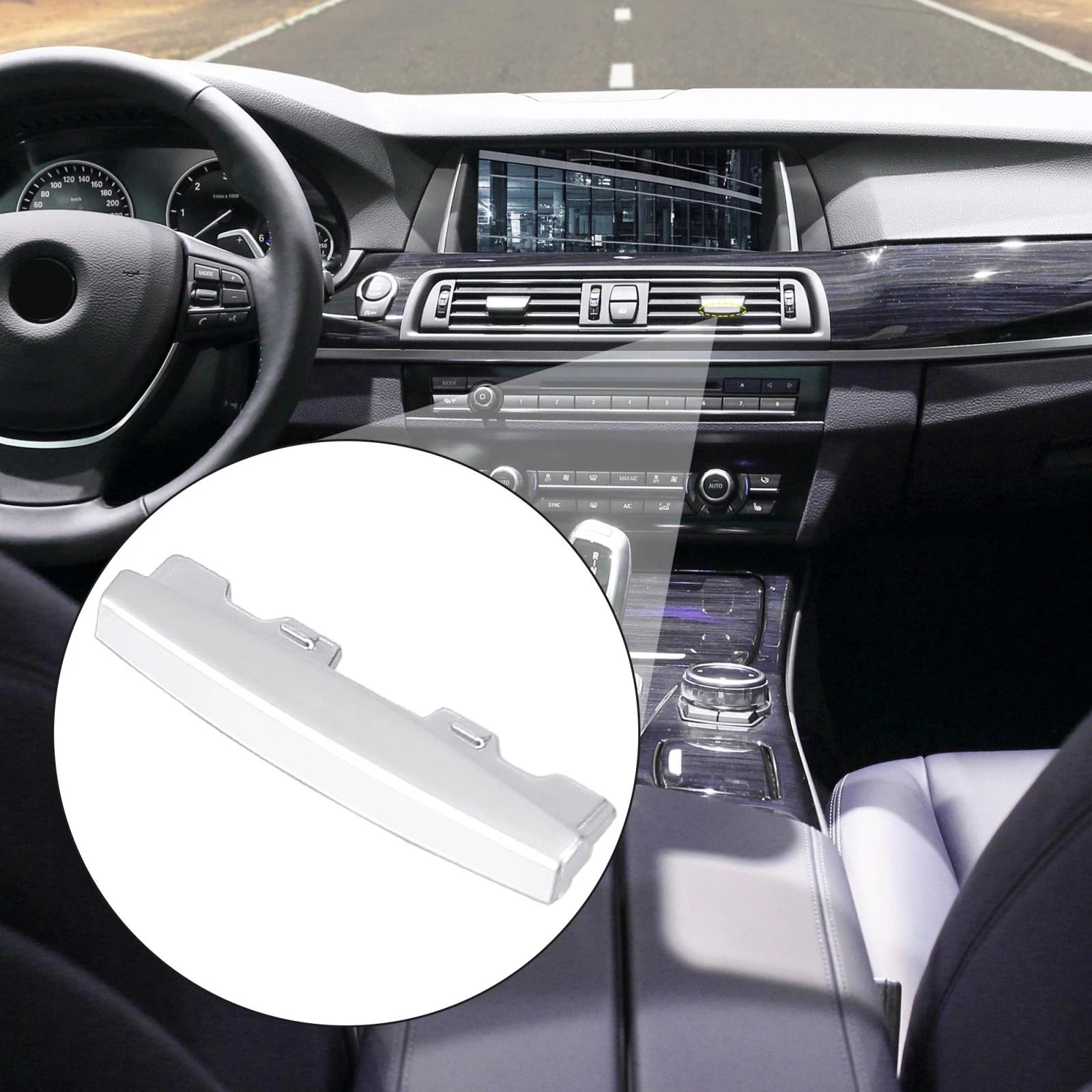 2pcs AC Air Vent Outlet Tab Clip Chrome for BMW X5 F15 X6 F16 (2014–2018)