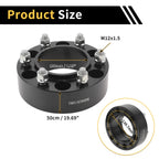 2Pcs Wheel Spacers 6x139.7mm M12x1.5 for Toyota Land Cruiser 