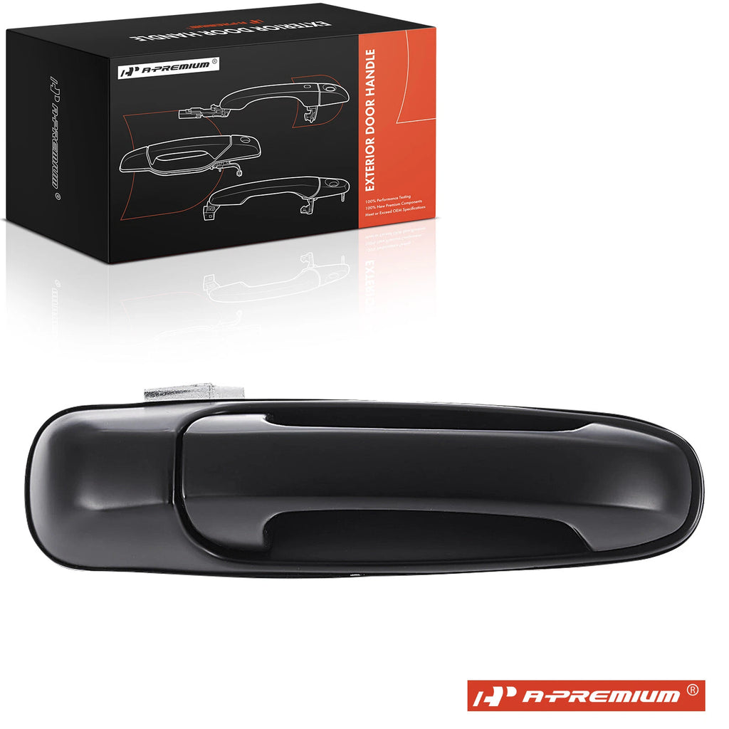 Front Right Smooth Black Exterior Door Handle for Jeep Grand Cherokee (1999–2021)