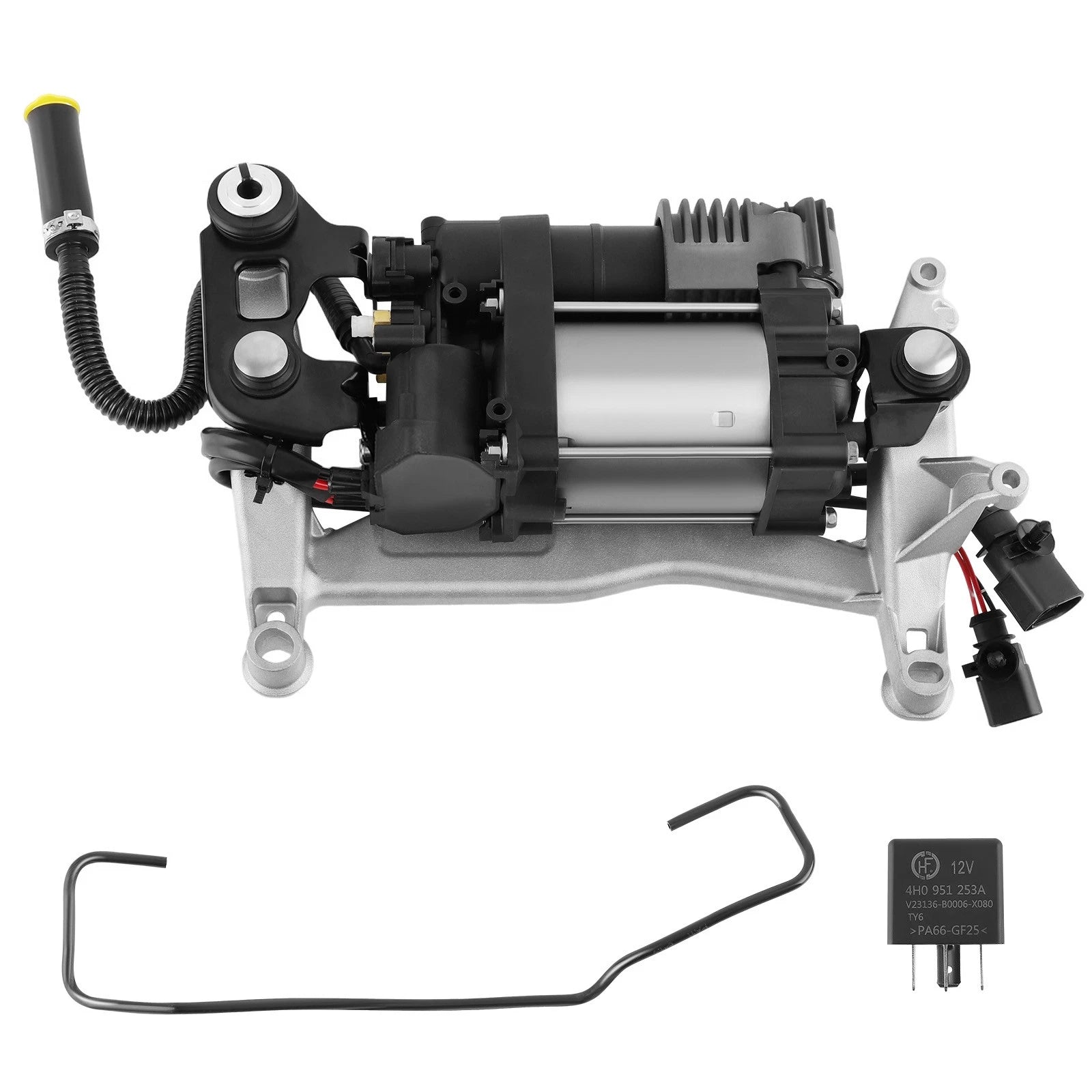 Air Suspension Compressor w/ Relay Bracket for VW Touareg (2011–2018)