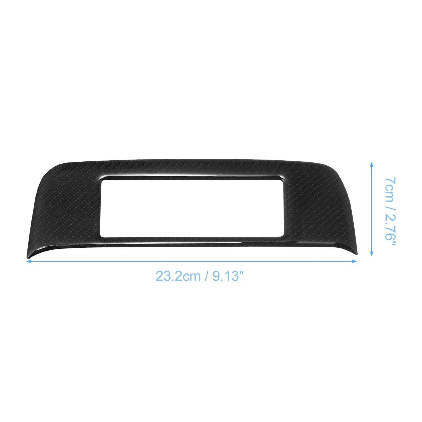 Black Carbon Fiber CD Panel Sticker Trim for Chevrolet Camaro (2010–2015)