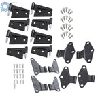 Set of 2 Body Door Hinges for Jeep Wrangler JK (2007–2018) Black Powder Coat