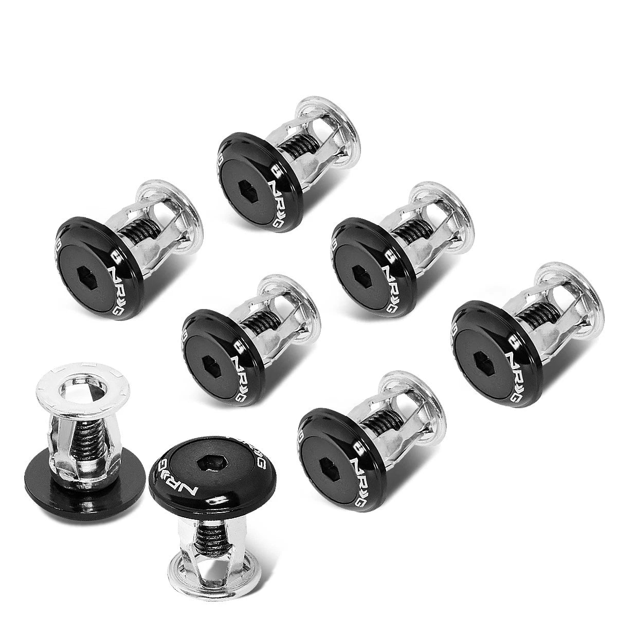 Fender Washer Dress Up Kit 8 Pieces for NRG Innovations (FW-800BK)