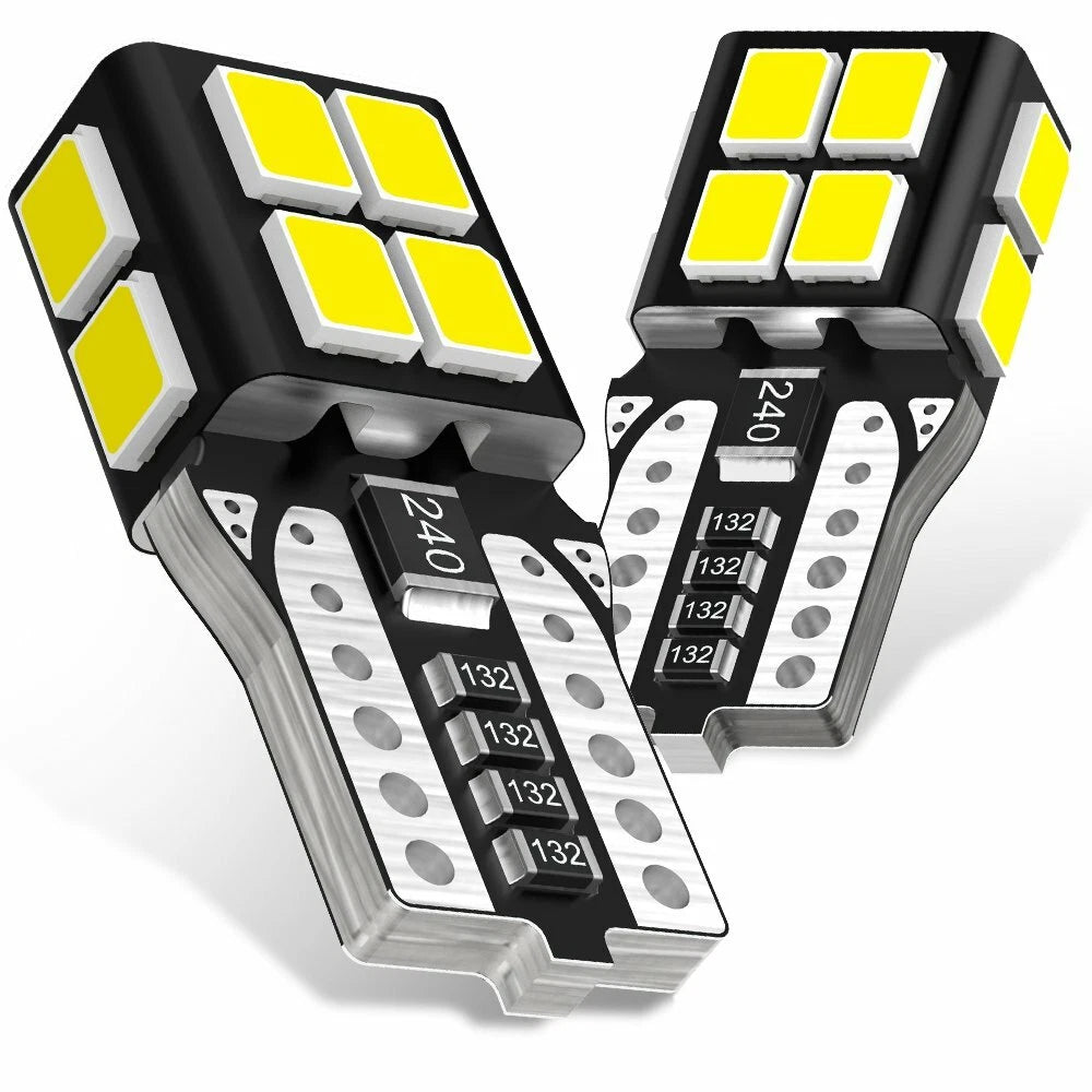 2X T10 LED License Plate Light Bulbs for Universal Fit (6000K)