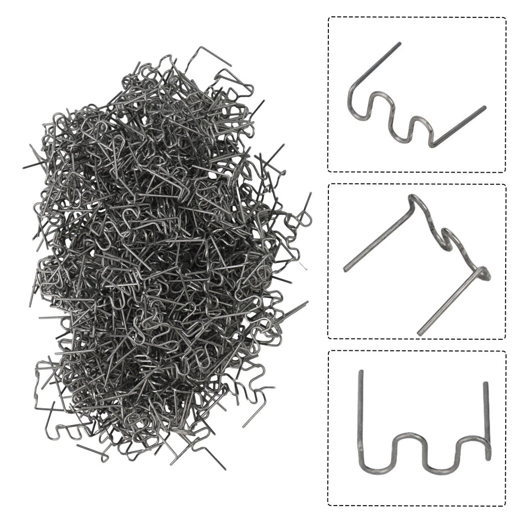Bumper Repair Stapler Kit for Universal Vehicles (500 Pcs Wave Hot Staples)