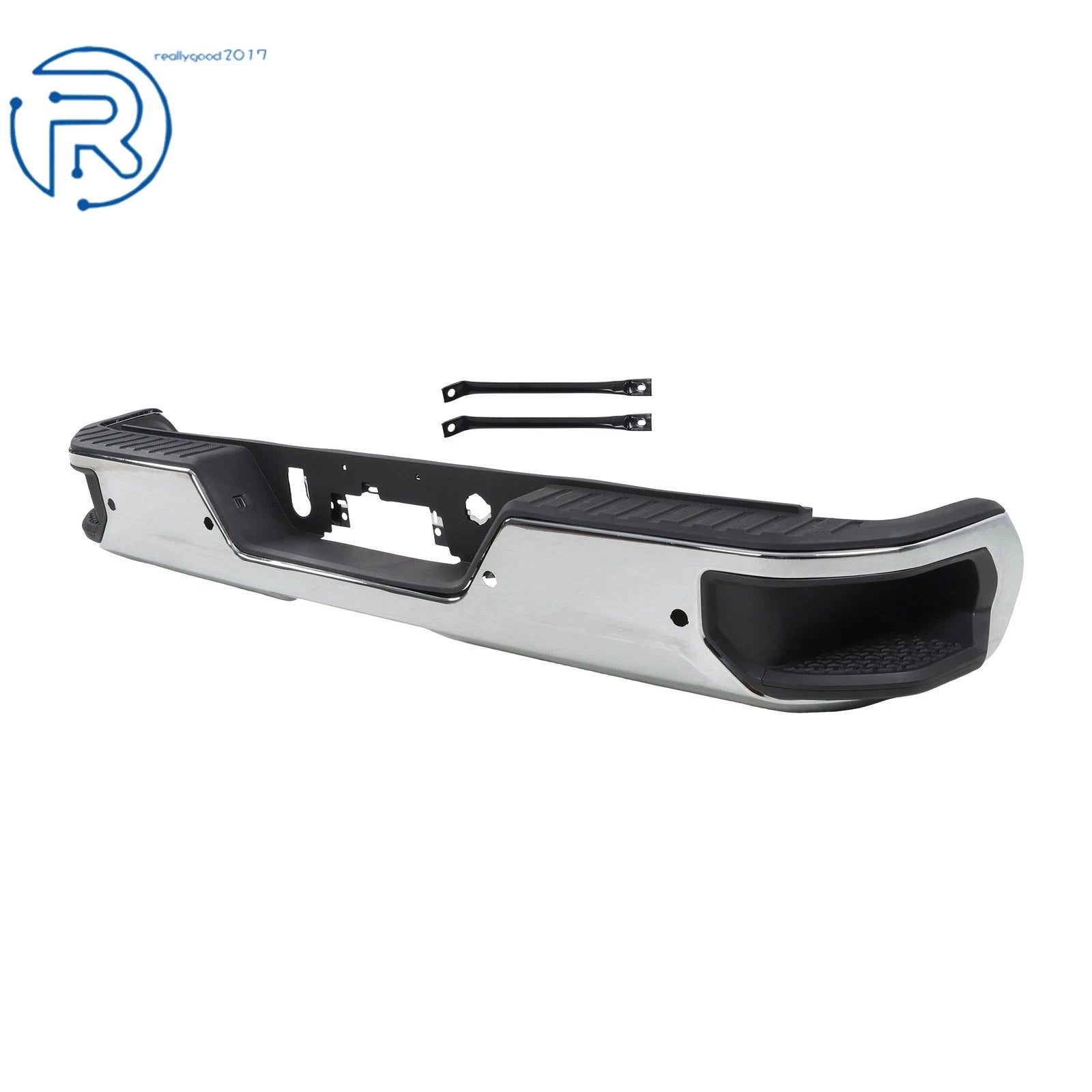 Chrome Rear Bumper for Sierra Silverado 2500 3500 (2020-2024)