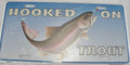 Fishing License Plate Tag Emblem for Truck (Hooked on Trout)