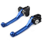 2X CNC Pivot Brake Clutch Levers for Honda CRF250R CRF450R (2007–2022) Blue