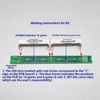32-Segment Audio Level Indicator PCB with Adjustable Settings