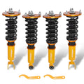 MaXpeedingrods 92-00 Lexus SC300 SC400 93-98 Supra Coilovers Shock+Spring | Steel | 1 Year Manufacturer Warranty | Double Pipe Shock Absorber System | Coilover Spring & Shock Assembly | 100% Accuracy of Fit