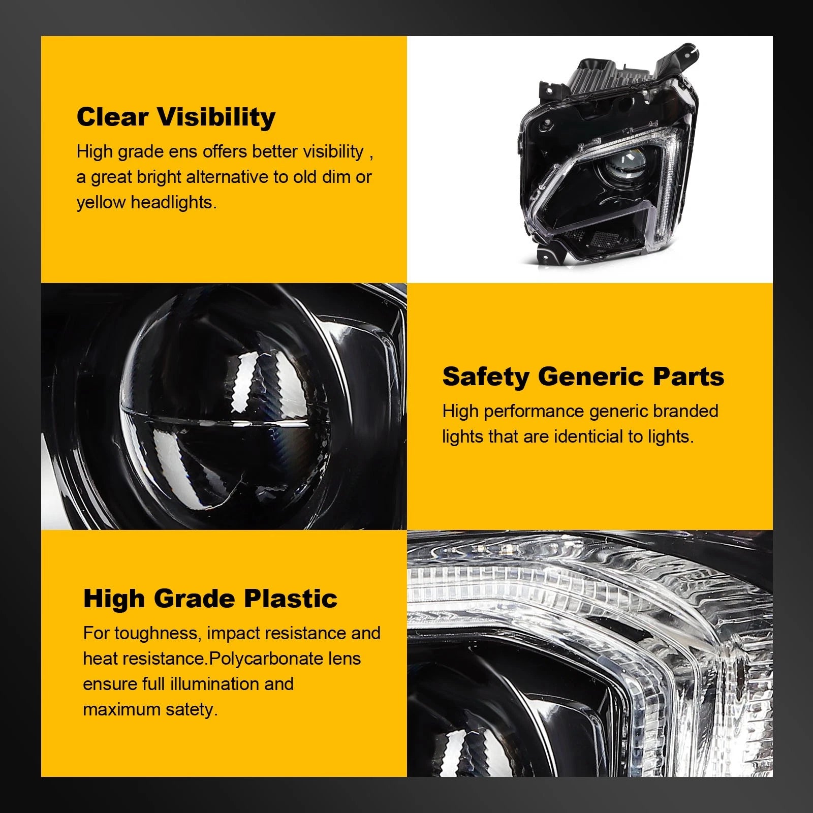 LED Headlights with Projector for Chevy Traverse (2022–2024)