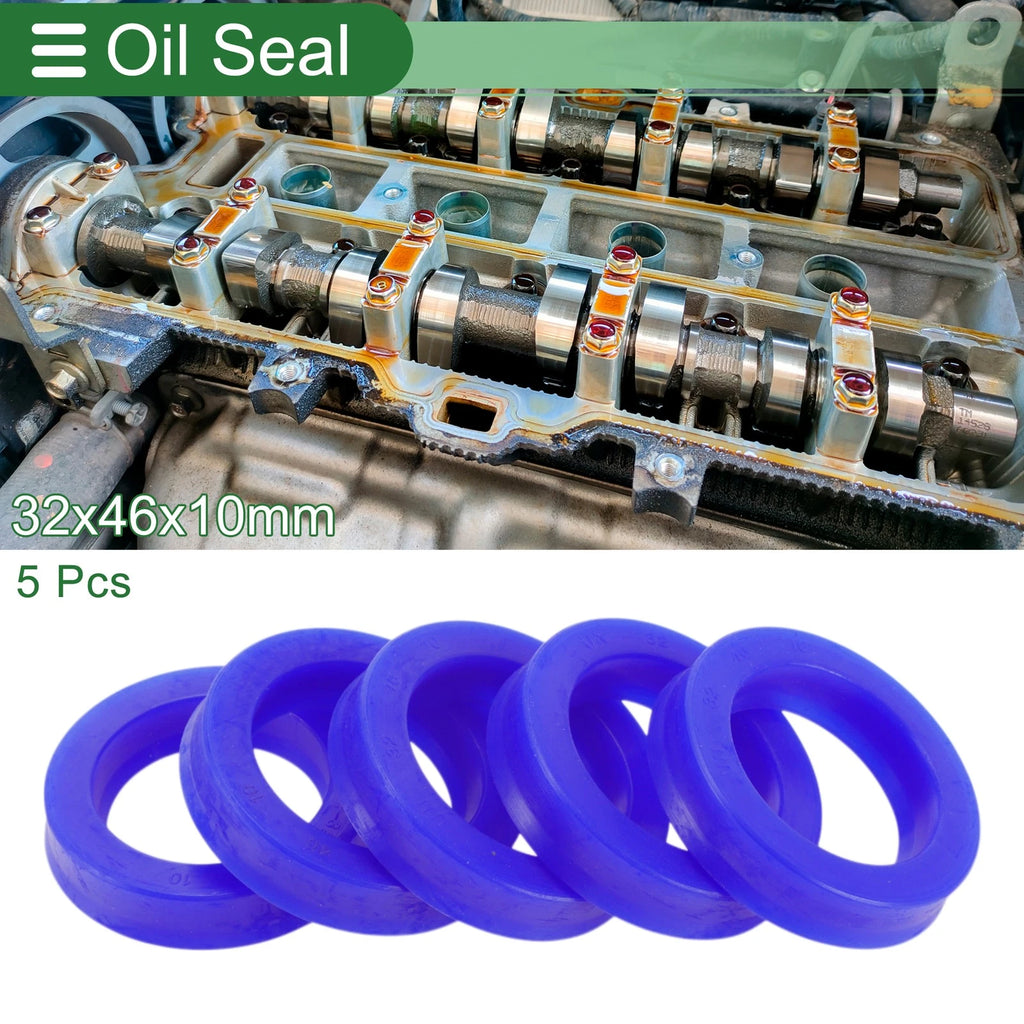 5 Pcs Oil Seal Ring 32x46x10mm for Rotary Shaft (Universal)