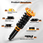 Coilovers for Honda Accord (2008-2012) Adjustable Height Springs