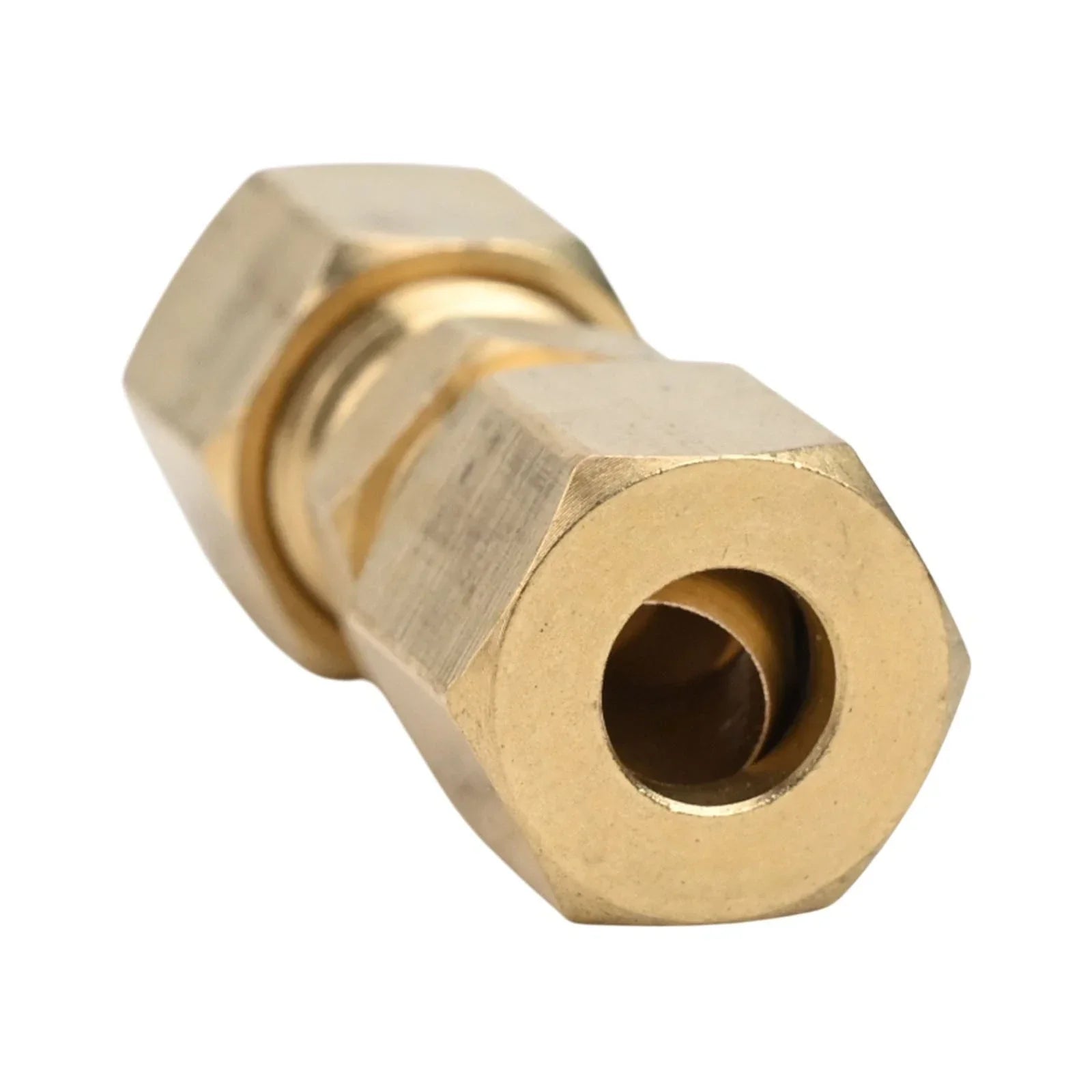 Brass Brake Line Union Fittings Set of 10 for Hydraulic and Fuel Lines