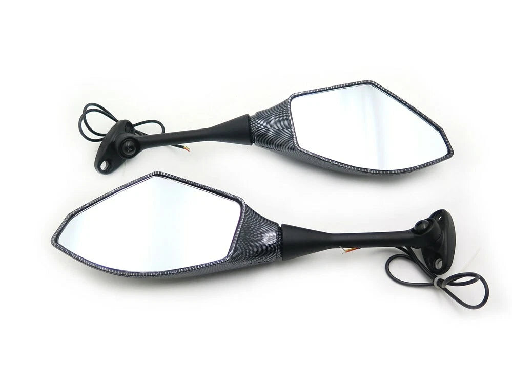 Turn Signal Mirrors for Honda CBR 600RR (2003–2012) & CBR 1000RR (2004–2007) Carbon Cl