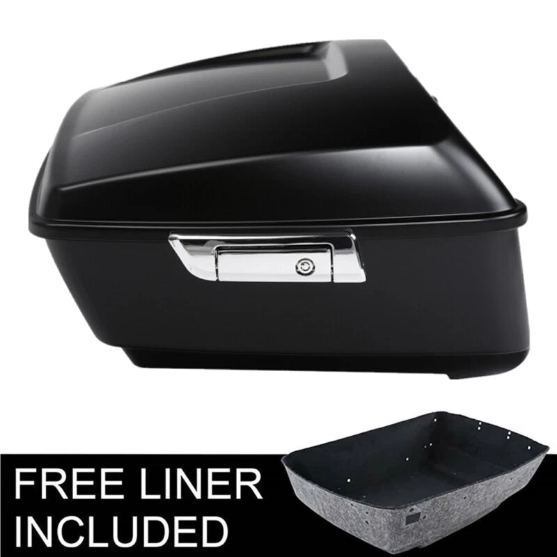 Matte Black King Trunk for Harley Touring Street Road Glide (2009–2013)
