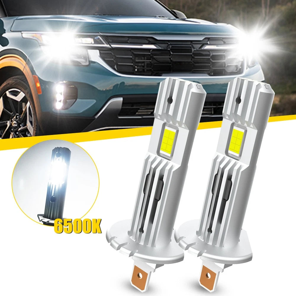 2X H1 LED Headlight Bulbs for
