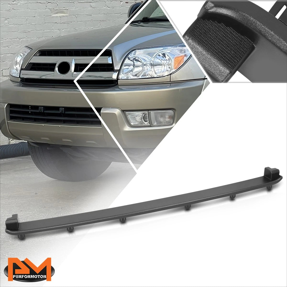 Front Lower Grille Moulding for Toyota 4Runner (2003–2005) Matte Black