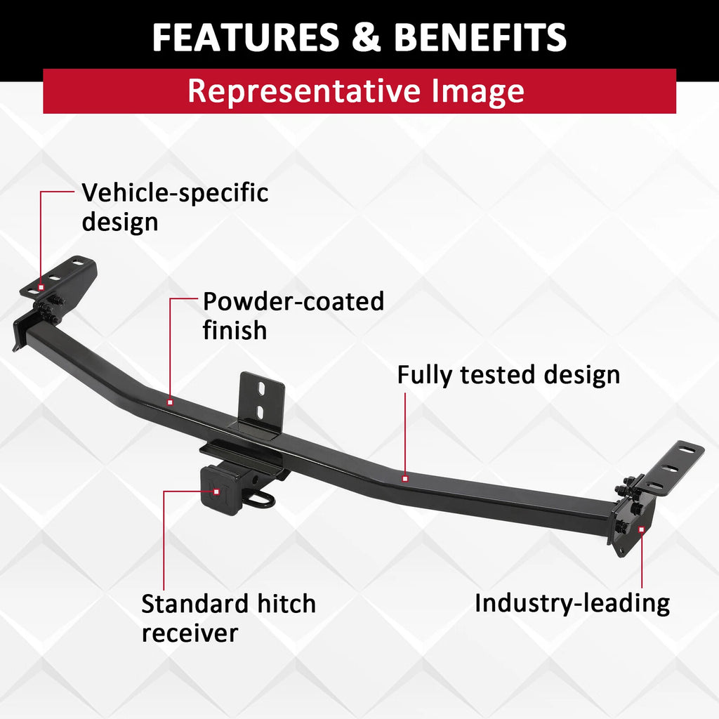 2'' Trailer Tow Hitch Receiver for Honda Pilot (2003-2008) & Acura MDX (2001-2006)